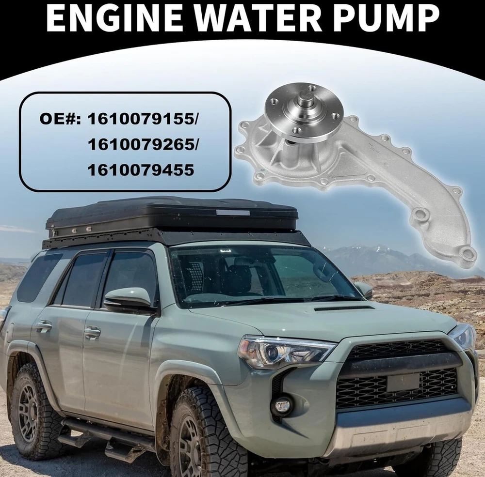 Partuto vandens siurblys nr. 1610079155/1610079265/1610079455 - automobilio priekinio variklio vandens siurblys - skirtas toyota 4runner l4 2.7l 2010-2010 su sandarinimo varžtų rinkiniu - 1 rinkinys