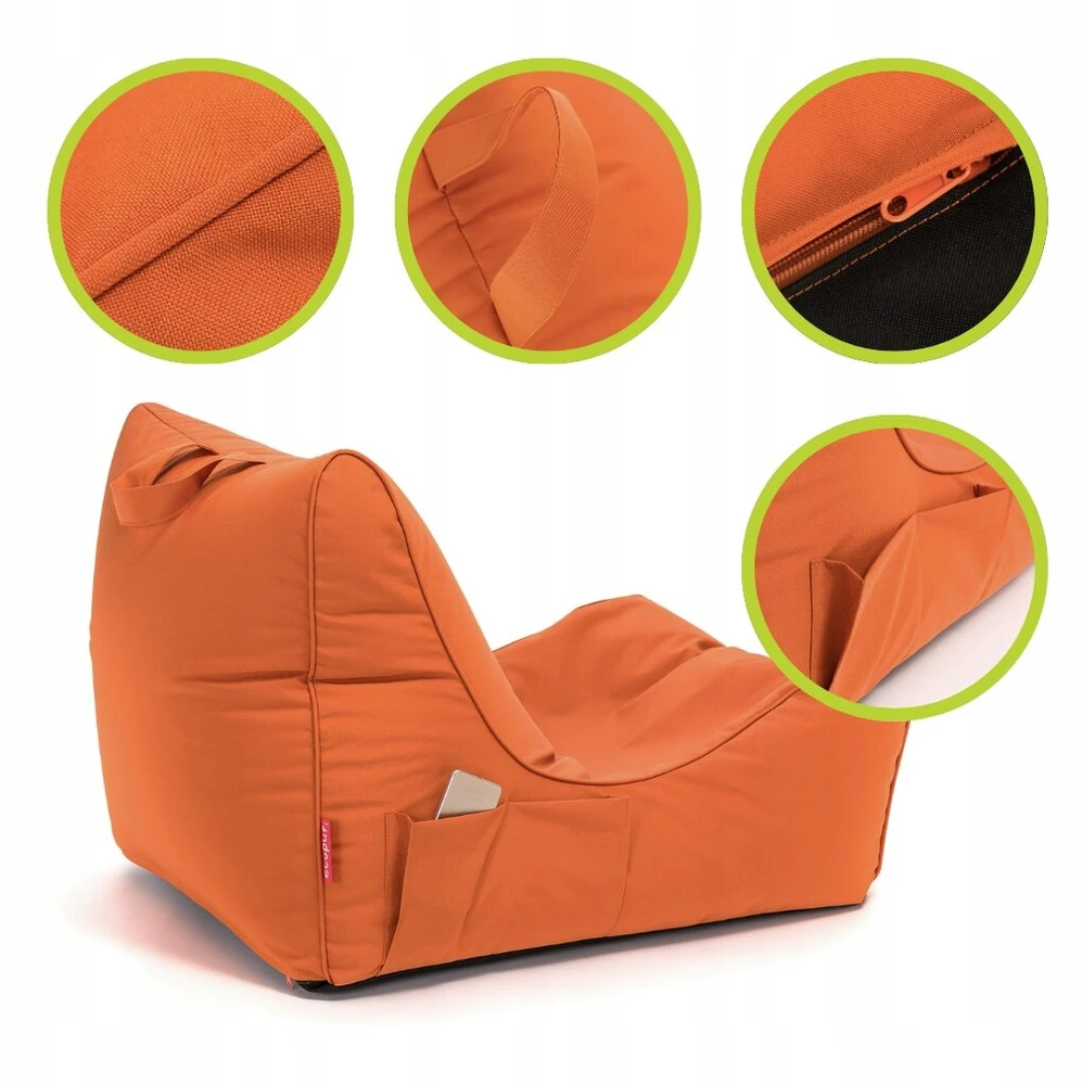 Patogus pufas Ecopuf Flavio Outdoor M15 sodo sofa – atsparus vandeniui