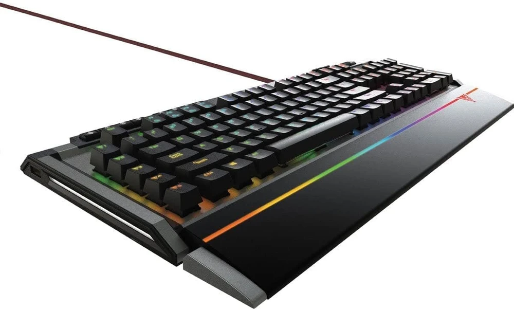 Patriot Memory Viper V770 mechaninė žaidimų klaviatūra rgb apšvietimu, multimedijos klavišais su kailh red jungikliais - qwerty klaviatūra prancūzišku išdėstymu
