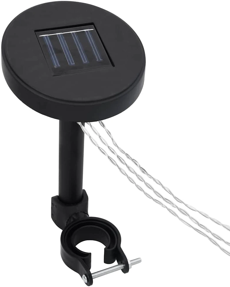 Pavėsinė su lemputėmis LED, vyno raudona, 3x3 m