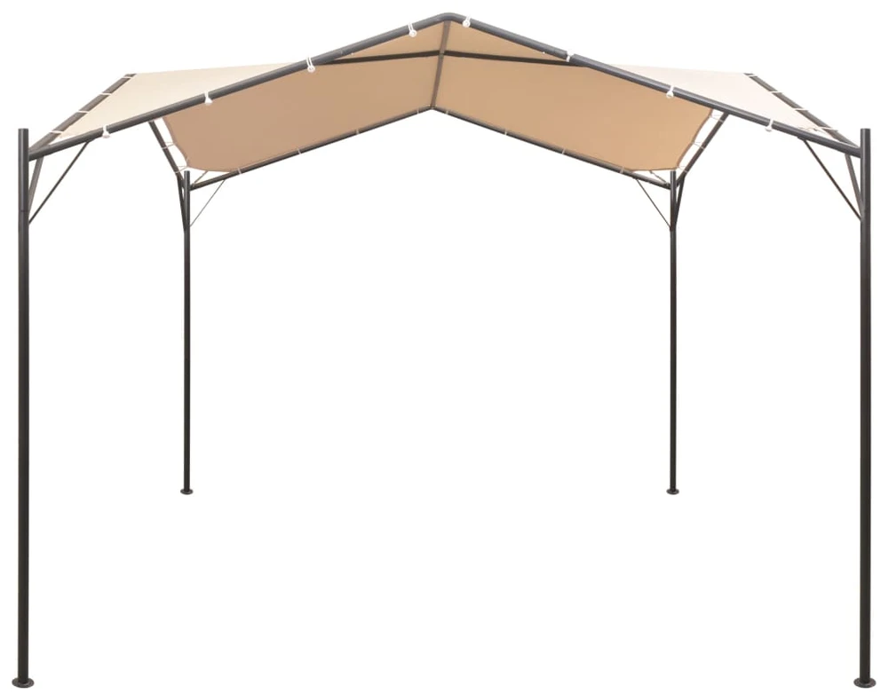 Pavėsinė/tentas/palapinė, 4x4 m, plienas, smėlio sp.
