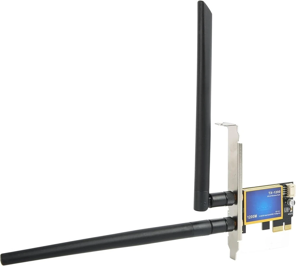 Šakotuvas Pcie Wifi kortelė 1200mbps su Bluetooth 4.0, dviejų dažnių