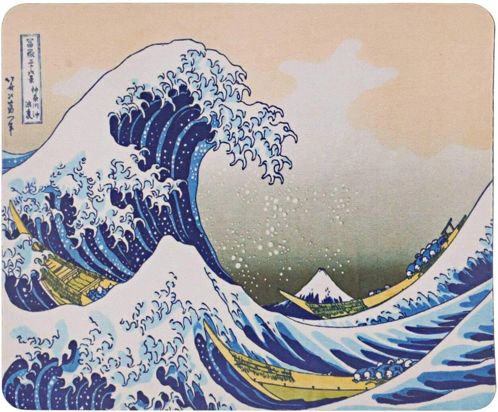 Pelės kilimėlis "didžioji bangų" Hokusai dizainas