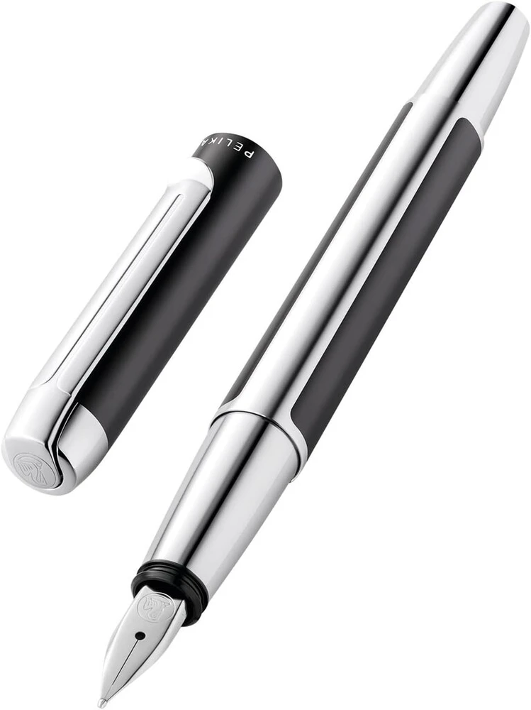 Pelikan Pura P40 822619 plunksnakotis, antracito spalvos, plunksnos dydis M (vidutinis), aukštos kokybės plunksnakotis dovanų dėžutėje