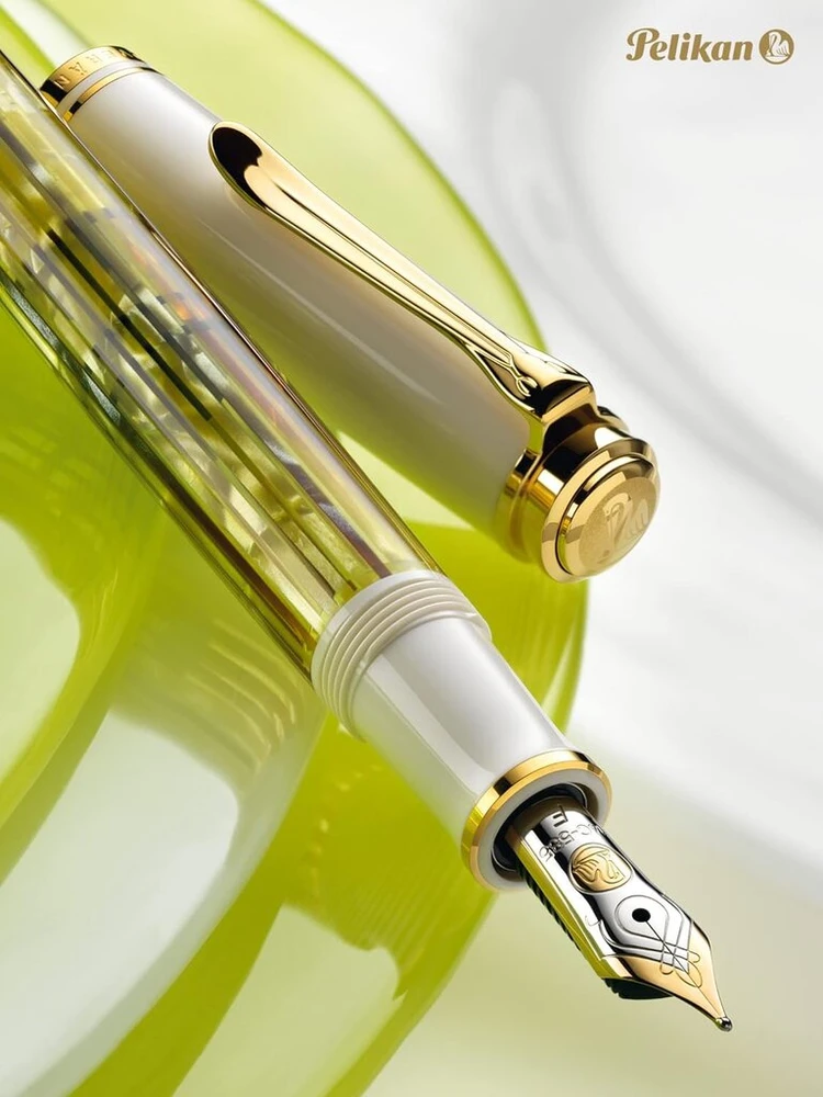 Pelikan Souveran 400 Tortoise-shell vidutinis plunksnakotis - baltas