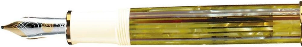 Pelikan Souveran 400 Tortoise-shell vidutinis plunksnakotis - baltas