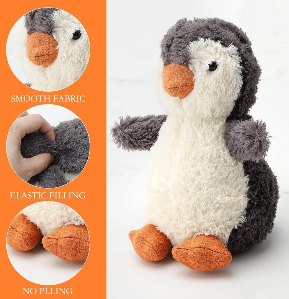 Penguino minkštas žaislas, pinguino pliušinis žaislas, pinguino pliušinis žaislas, mieli pinguinai, kimštiniai žaislai, mieli minkšti žaislai, žaidimas mergaitėms su pinguinu, dovana berniukams su pinguinu, mielas minkštas žaislas