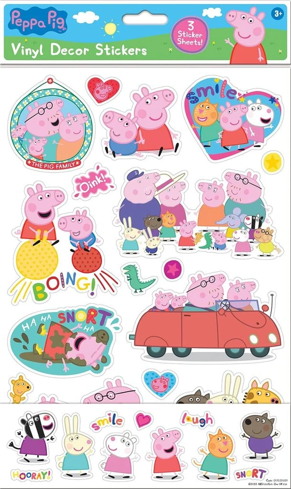 Peppa Pig Lipdukai Vaikams - Aukštos Kokybės Vinilo Decal