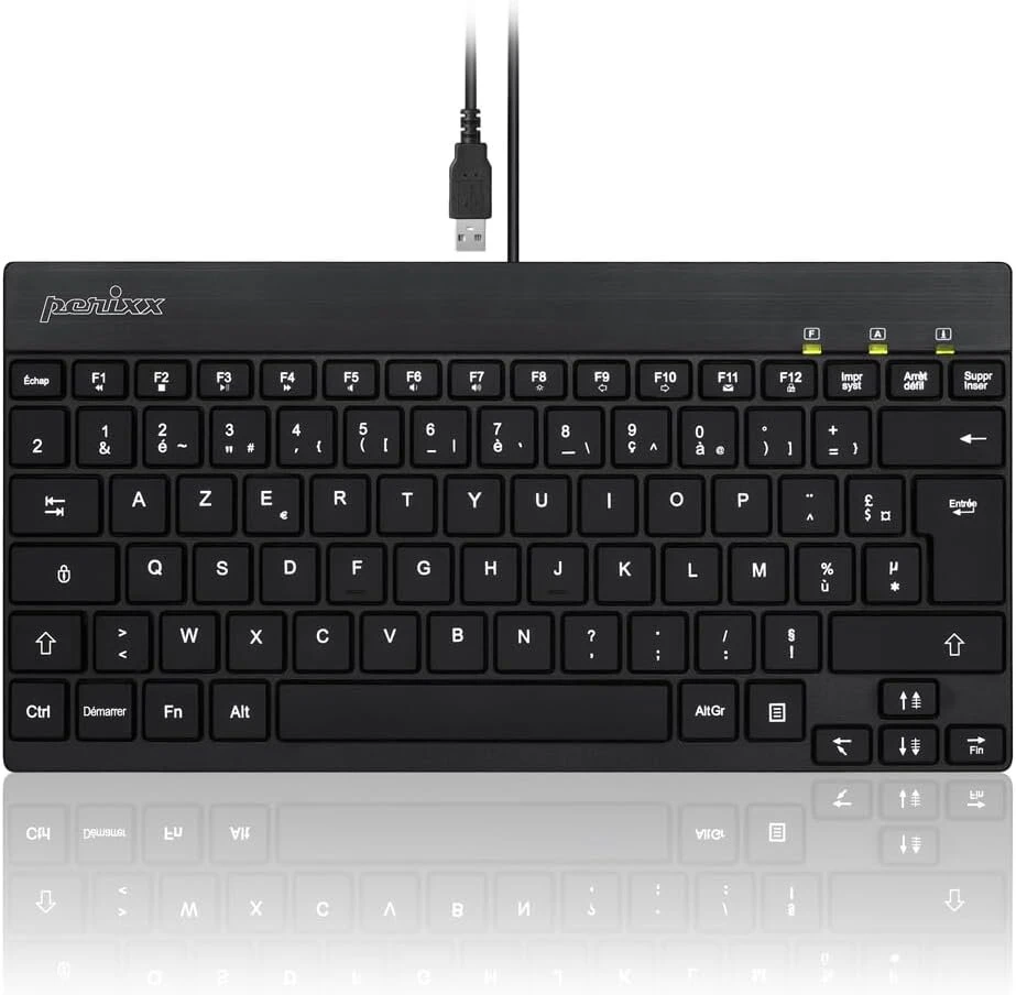 Periboard-326 mini klaviatūra su apšvietimu