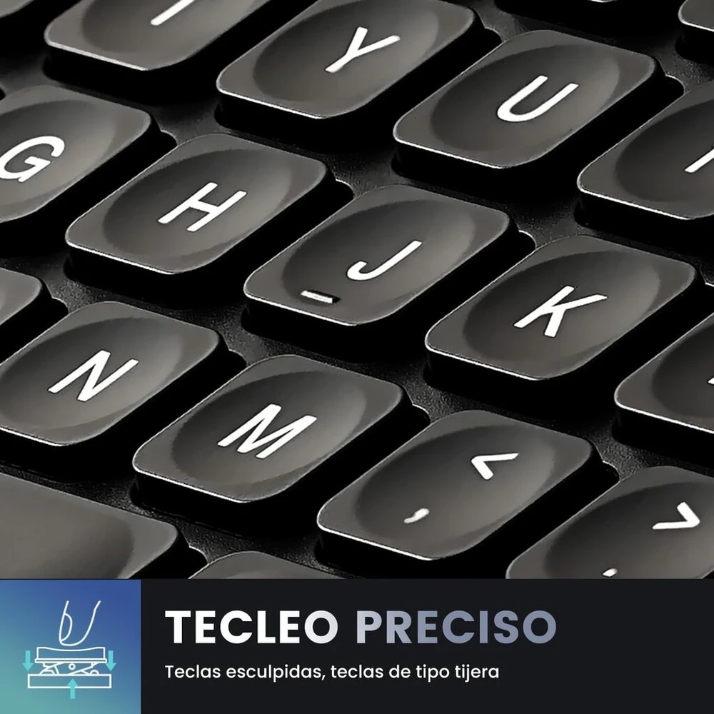 Perixx Periboard-331 pilno dydžio usb klaviatūra su apšvietimu ir laidu - žirkliniai klavišai type x - baltas apšvietimas - juoda - ispanų qwerty
