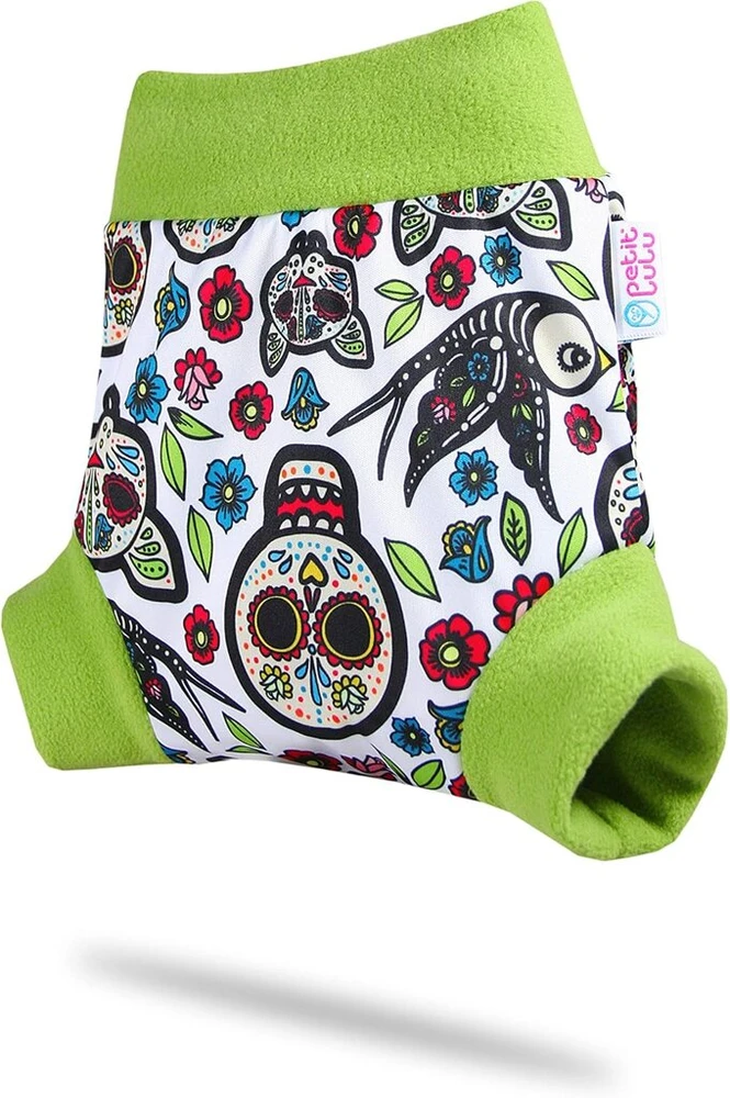 Petit lulu užmaunamos kelnaitės dydis S (4–7kg) kelnaitėms (gatos calaveras (ant baltos), gatos calaveras (ant baltos)