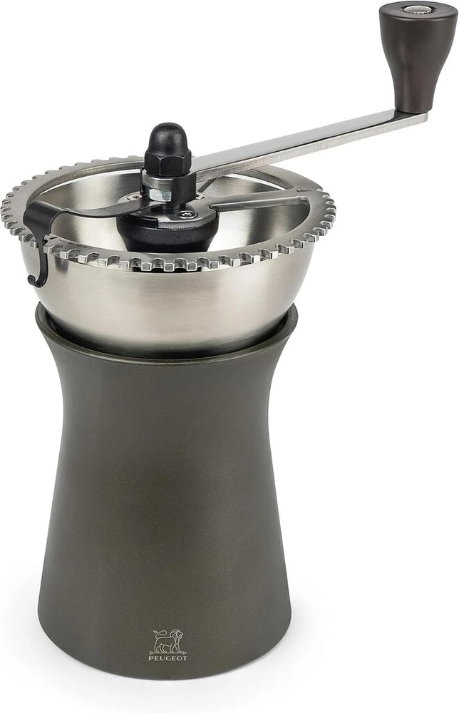 Kavamalė Peugeot Kronos 35853 rankinis kavos malūnėlis su reguliuojamu malimo aukščiu, 19 cm, plieno, rudas