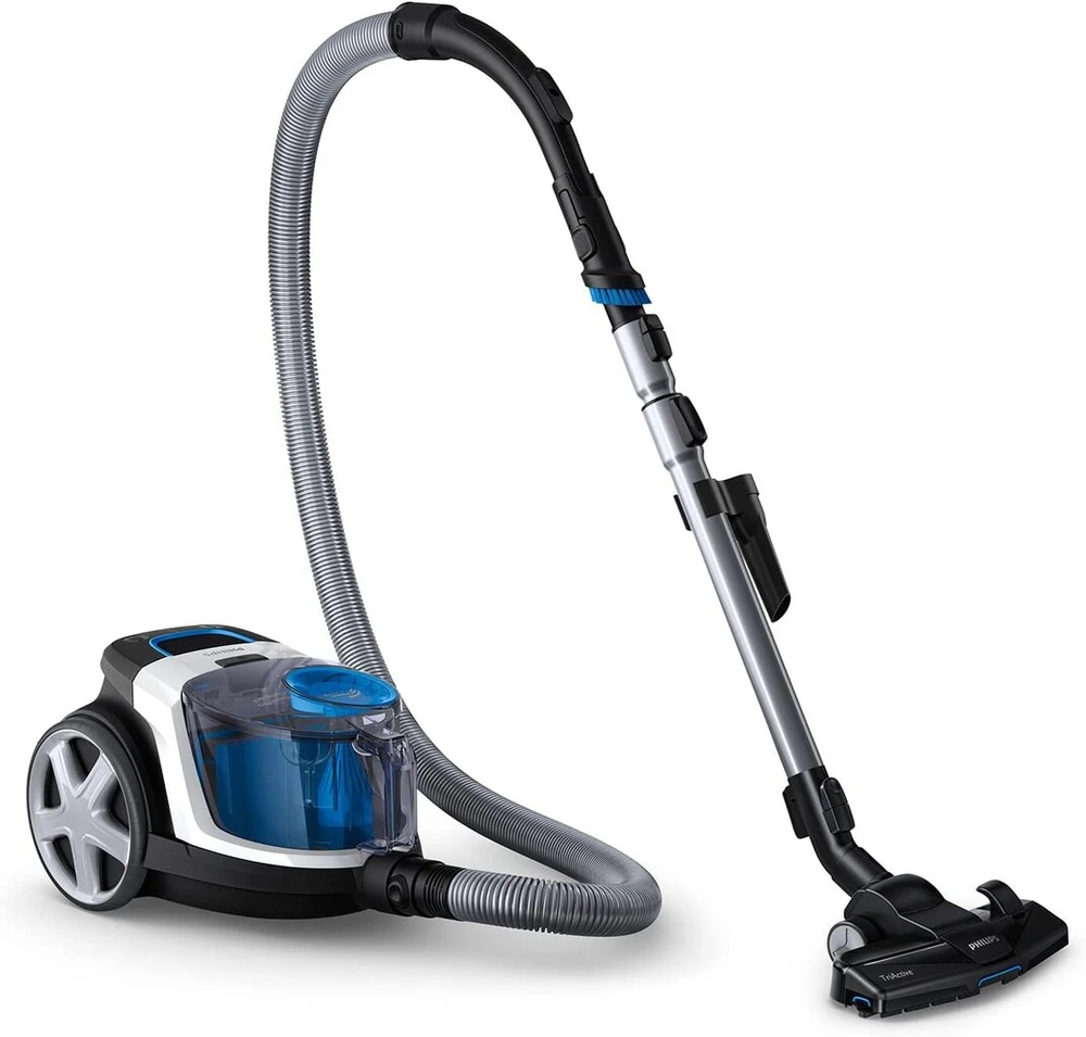 Philips Fc9332/09 Boughless dulkių siurblys Powerpro Compact (900 W, 1,5 litro dulkių talpa, integruotas šepetys) baltas