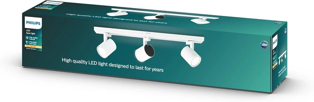Philips Myliving Led Spot Runner, 3.5 W, su lempute, 9 x 48 x 10.9 cm