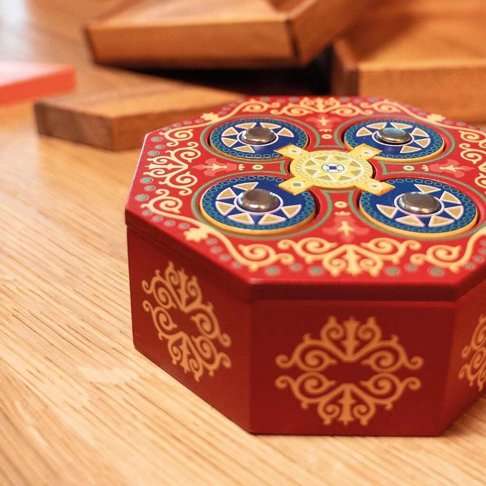 Philos 5532 Magic Box Okto, paslapčių dėžutė, dovanų dėžutė, dėlionės dėžutė, triukų žaidimas, mąstymo ir galvosūkių žaidimas