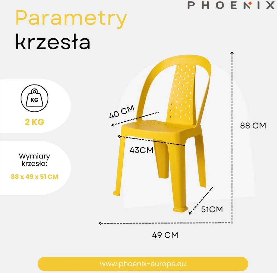 Phoenix Hola! Kavinės banketinė kėdė Coffe ruda