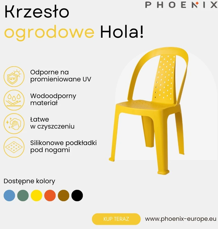 Phoenix Hola! Sodo kėdė, banketinė, maitinimo, Indik mėlyna