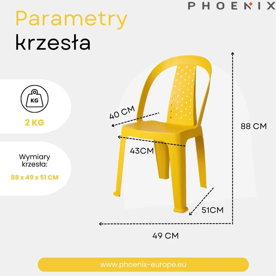 Phoenix Hola! Sodo kėdė, banketinė, maitinimo, Indik mėlyna