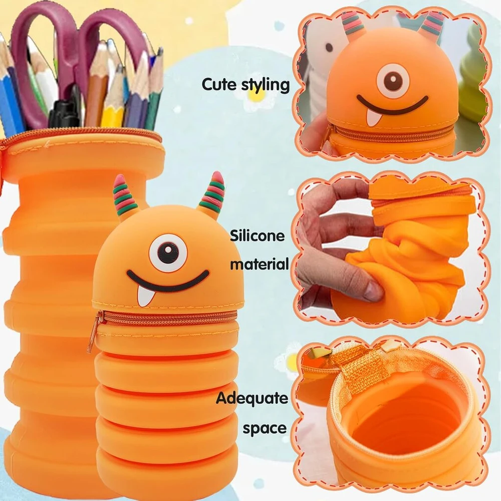 Pieštukų dėklas su animacinio personažo dizainu