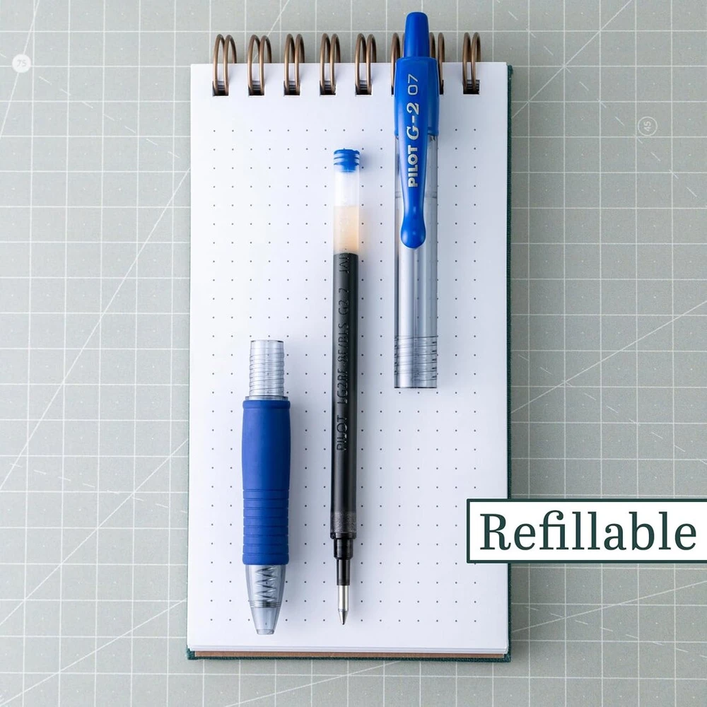 Pilot Pen Pilot G2 07 mėlynas gelinis rašiklis, 0.7mm, 6 vnt.