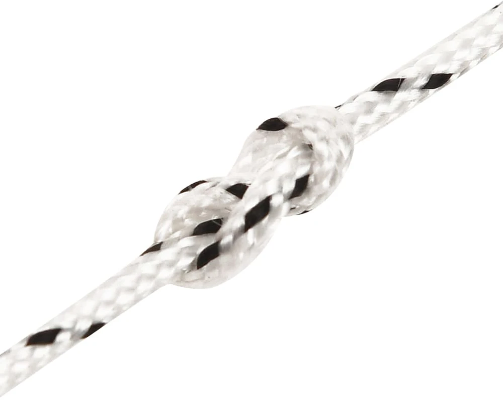 Pinta valties virvė, baltos spalvos, 2mmx250m, poliesteris