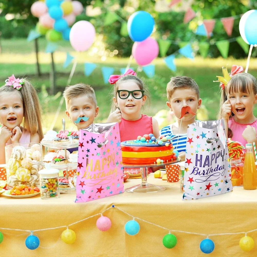 Pintreeland dovanų maišeliai vaikų gimtadieniui, 40 vnt., maži dovanų maišeliai vaikų gimtadieniui (b-style, 40 vnt.)