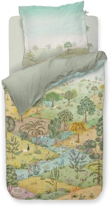 Patalynės komplektas Pip Studio Cabrera patalynės užvalkalų komplektas, žalias, 135 x 200 cm