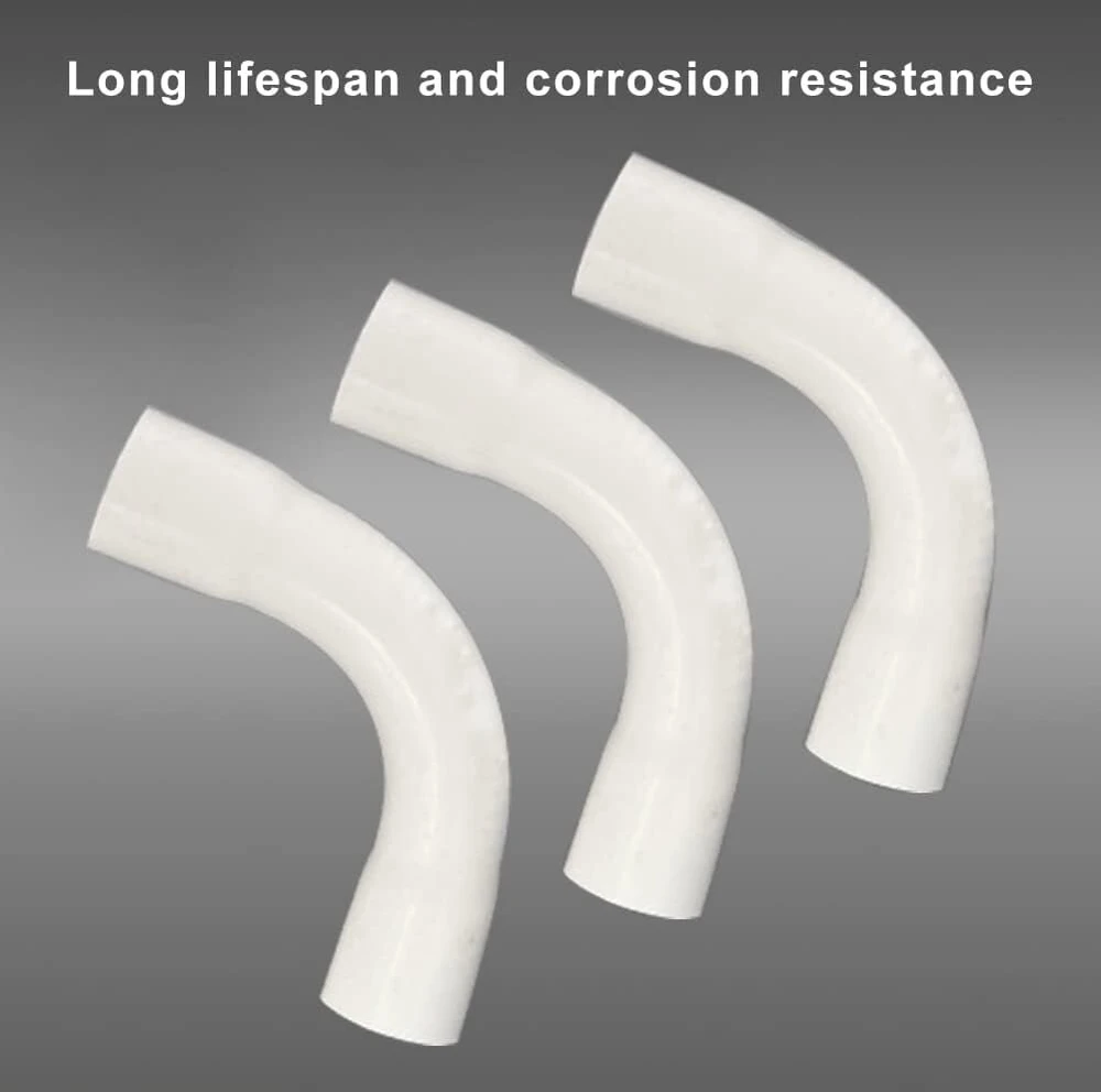 Pipe Elbow M16 10 x Pipe Bend 90° elektrinis vamzdis strypas vamzdis tuščias vamzdis Pvc instaliacijos kabelių kanalas rūsio sienos lubų montavimo kabelių vamzdis universalus visų tipų 16 mm