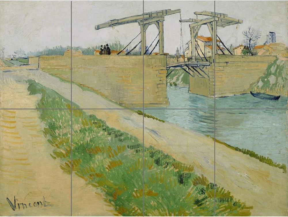 Plakatas Artery8 Vincent Van Gogh The Bridge of Langlois didelis daugiasluoksnis spaudinys