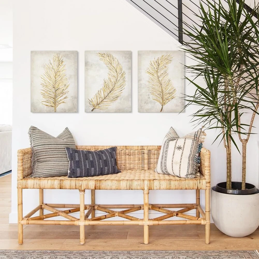 Plakatas Oairse 30 cm x 40 cm sieniniai paveikslai, beržo medienos rankų darbo sienų dekoras, estetiškas svetainės kambario dekoras, meno atspaudai, modernūs sieniniai paveikslai, dideli svetainės miegamojo sienų papuošimai (3 vnt.)