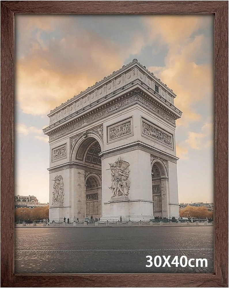 Plakatas Xpieoyrm mdf medinis nuotraukų rėmelis, 30 x 40 cm, 16 colių minimalistinis ir modernus nuotraukų rėmelis, plakato rėmelis, koliažo sienų dekoracija, nuotraukų rėmelis su akrilo stiklu, nuotraukų rėmelis vertikaliam arba