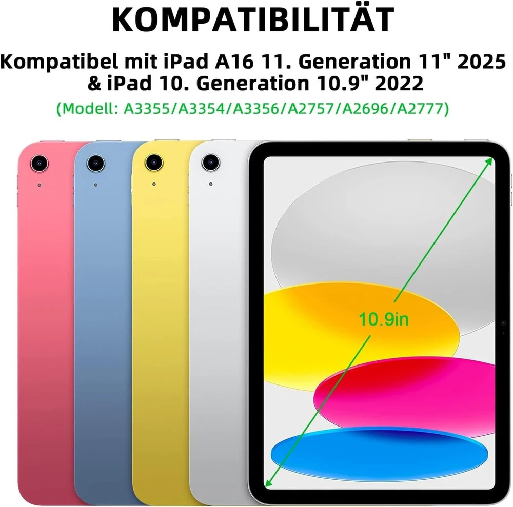 Planšetinio kompiuterio dėklas su apšviečiama klaviatūra Ipad A16/10 11 colių
