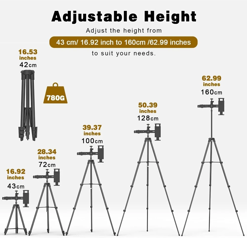 Planšetinio kompiuterio laikiklis, trikojis, ipad trikojo laikiklis, reguliuojamas aukštis iki 160 cm, su 2 laikikliais ir pasukama 1/4 colio rutuline galvute, planšetinio kompiuterio stovas, skirtas ipad pro, ipad air, ipad mini, 4,7–12,9 colio planšetin