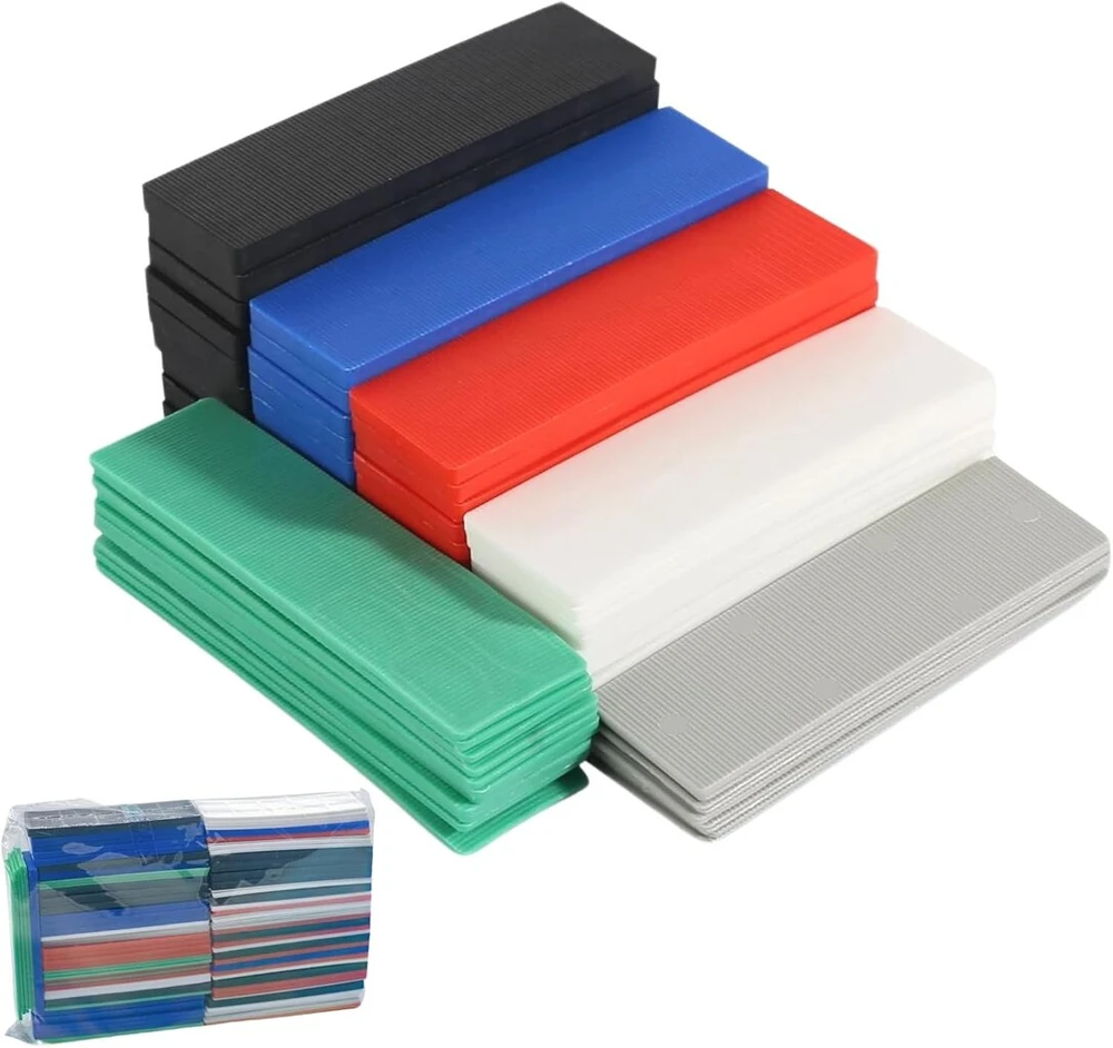 Plastikiniai tarpikliai 28 x 100 mm pakloto plokštės plastikinės 90 vienetų stiklinimo kaladėlės patvarios pakloto plokštės tarpikliai langų blokai (1-6 mm)