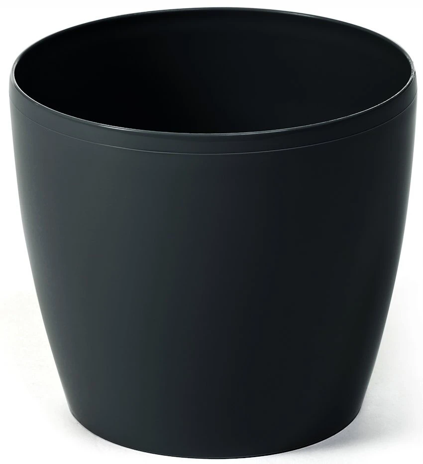 Plastikinis gėlių vazono dangtelis Magnolia 155 mm, juodas