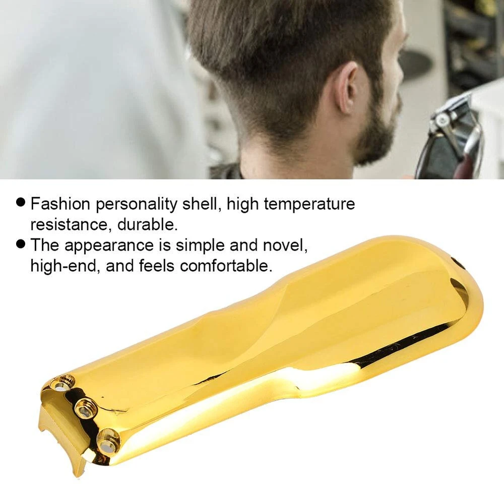 Plaukų kirpimo mašinėlės dangtelis personalizuota danga korpusas elektrinis plaukų kirpimo mašinėlės dangtelis senior clipper cover for men (platinum Gold)