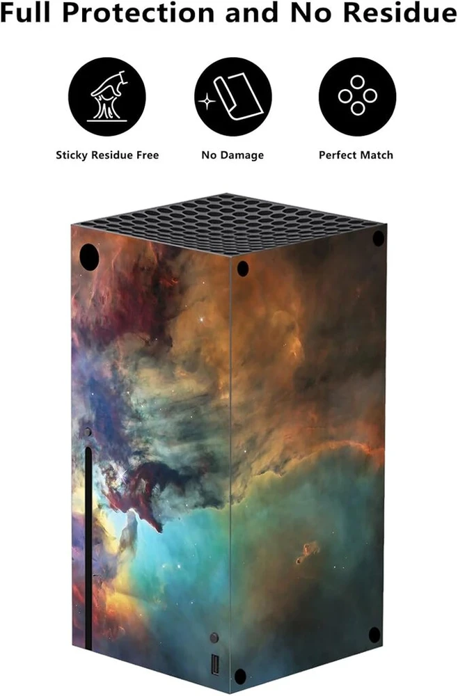 Playvital odelė, skirta XBOX series x, lipdukas, vinilo odelės, apsauginė plėvelė, dizaino plėvelės priedas, skirtas XBOX series x konsolės valdikliui (mystical Mist)