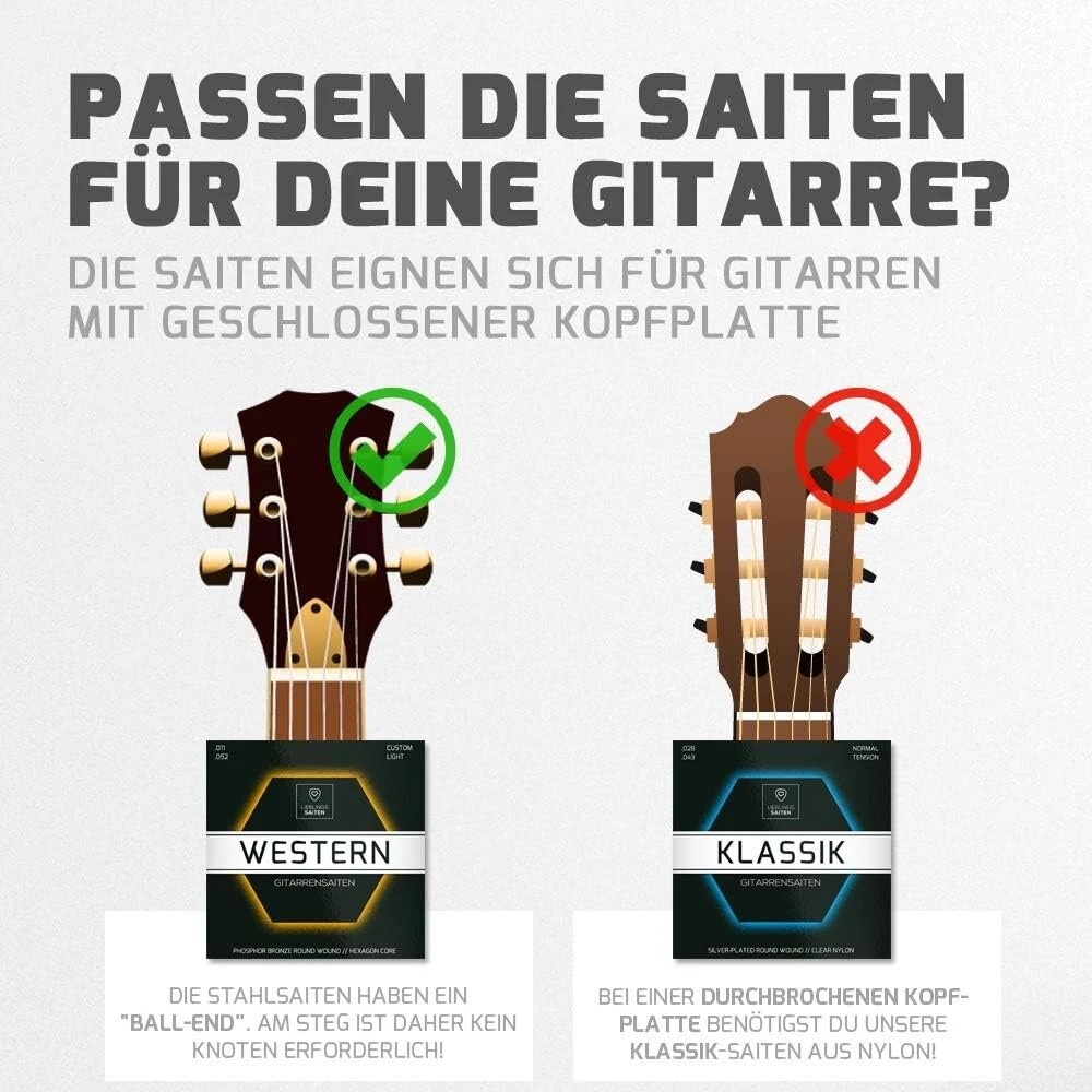 Plieninės akustinės gitaros stygos, 6 vnt. rinkinys