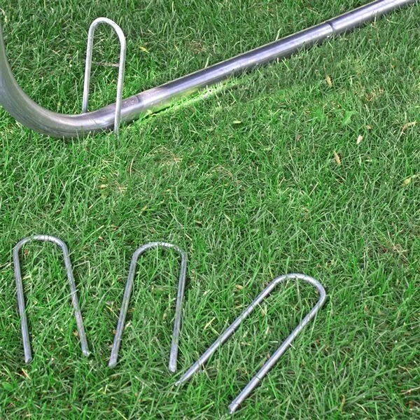 Plieniniai inkarai 8mm trampolino kuoliukai 6 vnt.