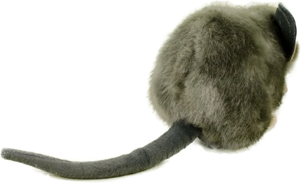 Pliušinė pelytė 17 cm, pilka, minkšta
