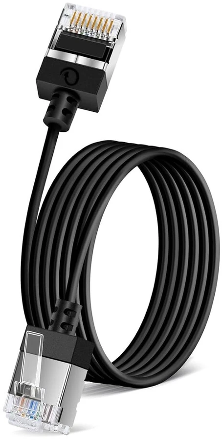 Plonas Cat 6 Ethernet kabelis 8m, Rj45 Cat 6a Lan Gigabit