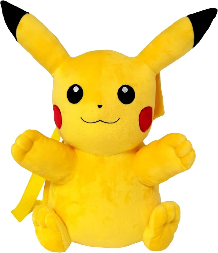 Pokemon Mc-111-pk 35 cm Pikachu pliušinė kuprinė, xl, kuprinė