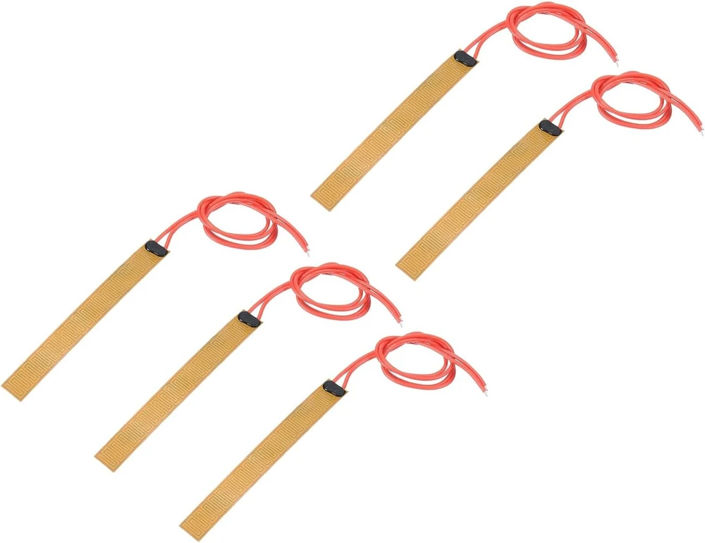 Poliamidinė kaitinimo plėvelė 24v 9w, lipni, 100x12mm, 5 vnt.