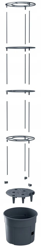 Pomidorų auginimo vazonas pomidorams, žirniams 18l rėmas stovas 128cm