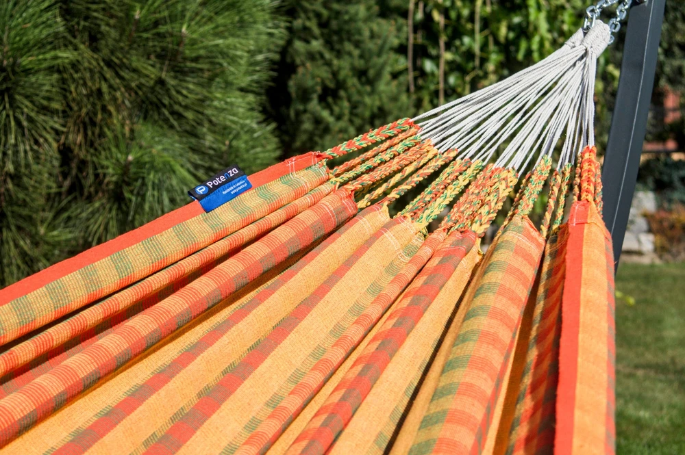 Potenza Kolumbietiškas sodo hamakas Morena, 230x160 cm, 2 vietų, 100% Kolumbija