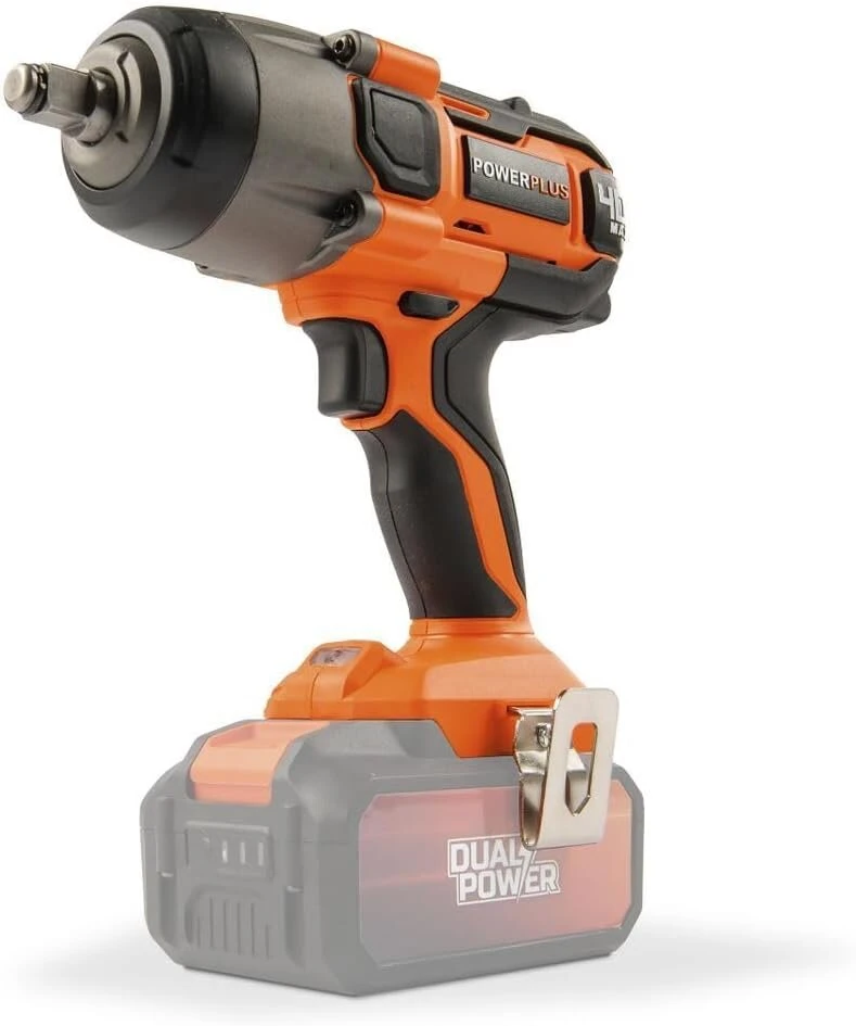 Powerplus Power plus dual power powdp20400-1/2 colio akumuliatorinis smūginis veržliaraktis, 3300 sūkių per minutę ir 350 nm, be akumuliatoriaus ir įkroviklio