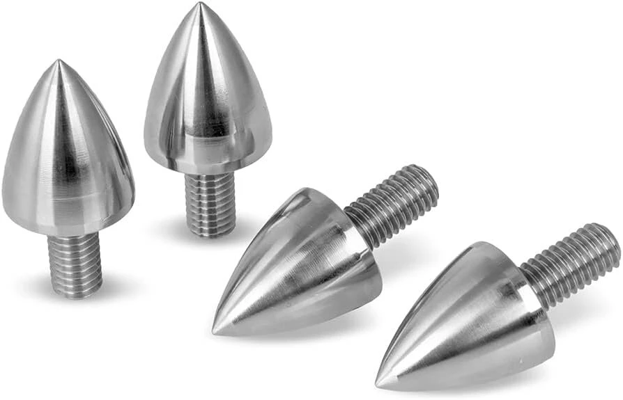 Kompiuterio kolonėlės Precisongeek garsiakalbių smaigai M8, skirti Hifi, nerūdijantis plieno kūgis, 20 mm skersmens, 4 vnt.