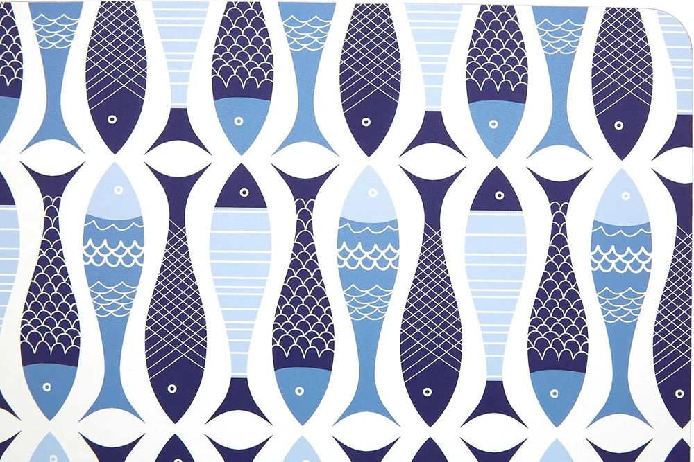 Rankšluostis Premier Housewares Pisces padėkliukai, kamštis, mėlyna, 29 x 0.69 x 22 cm