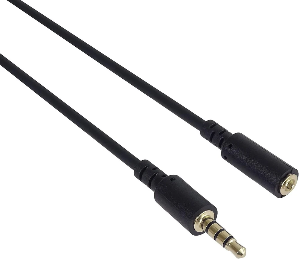 Premiumcord 3m 3.5mm 4 kontaktų audio balso audio jack kabelis prailginimo laidas aux ausinių audio prailginimo kabelis M/f