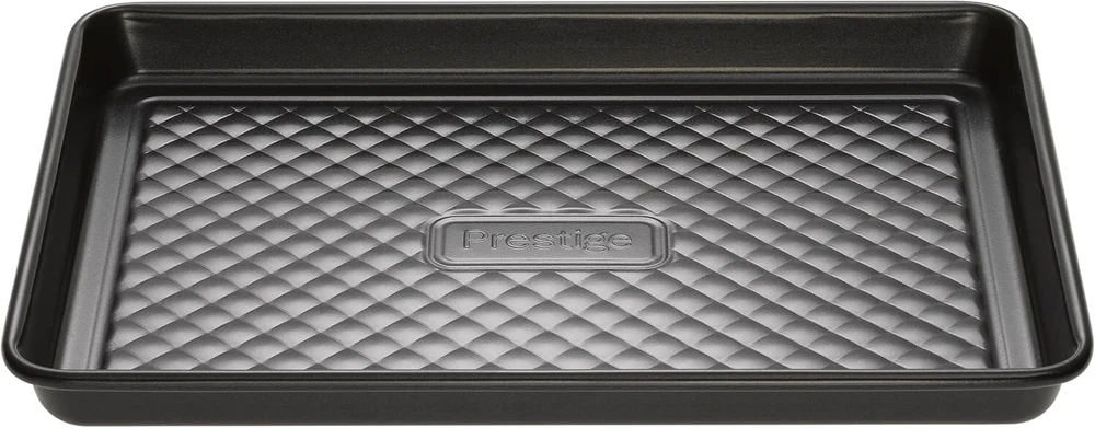 Prestige Inspire Plieninė kepimo skarda 27x20 cm - juoda